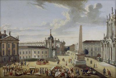 Viejo mercado de Potsdam con el Palacio de la Ciudad de Karl Christian Wilhelm Baron